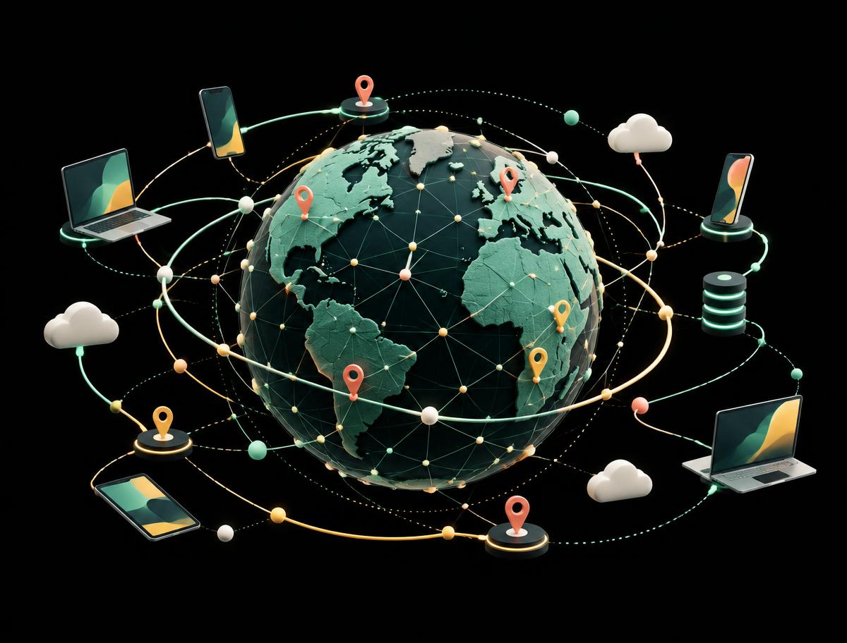 global network illustration